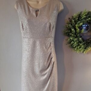 Scarlett Elegant Gold Sleeveless Dress